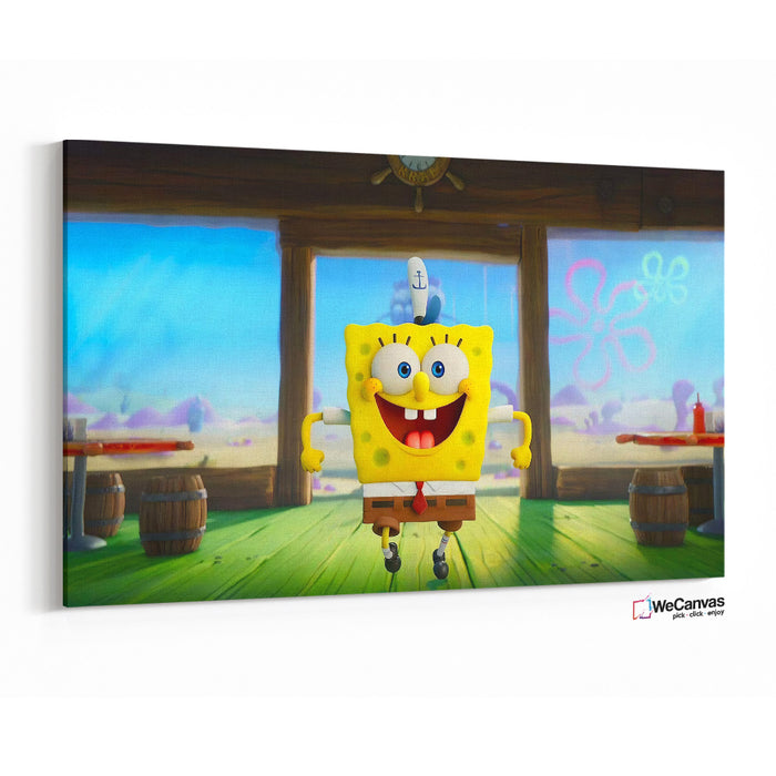 Bob Esponja feliz