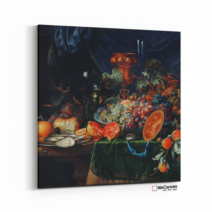 Fruits and oysters by Abraham Mignon (1660-1679)
