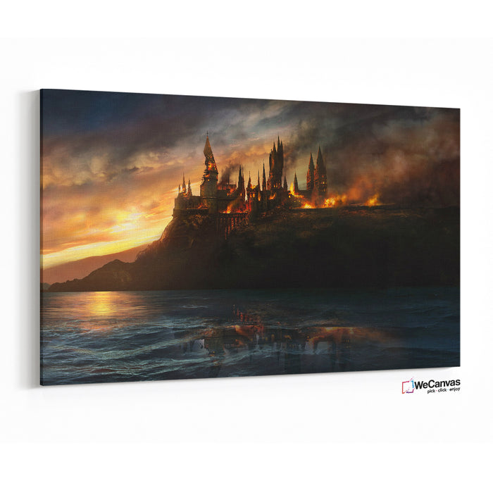 Hogwarts on fire