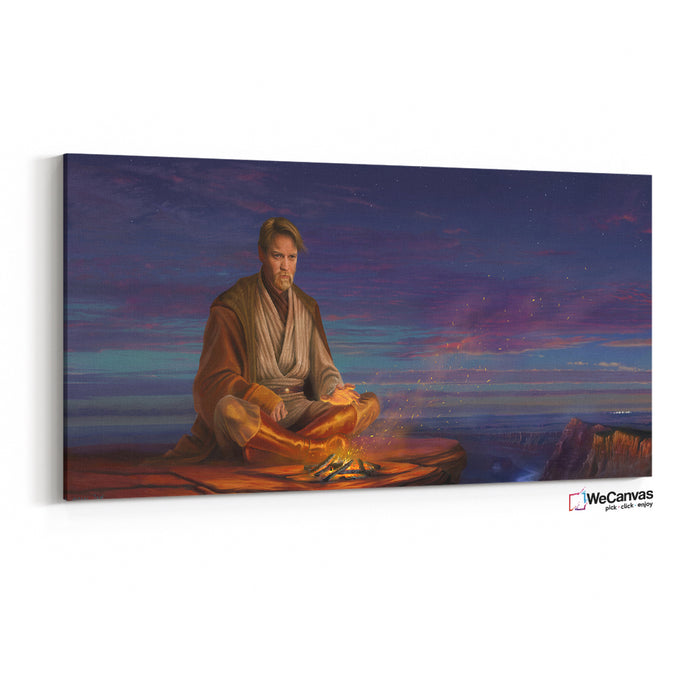 Obi-Wan Kenobi frente a fogata