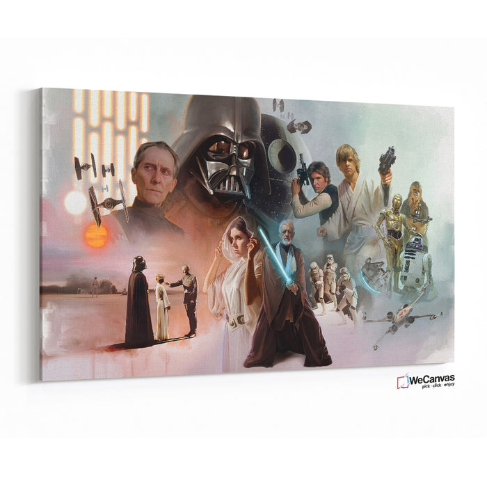 Star Wars collage de personajes