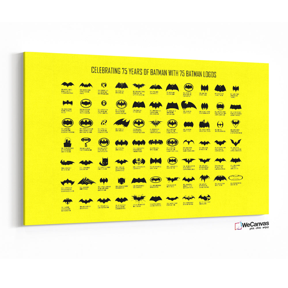 75 años de Batman Logos