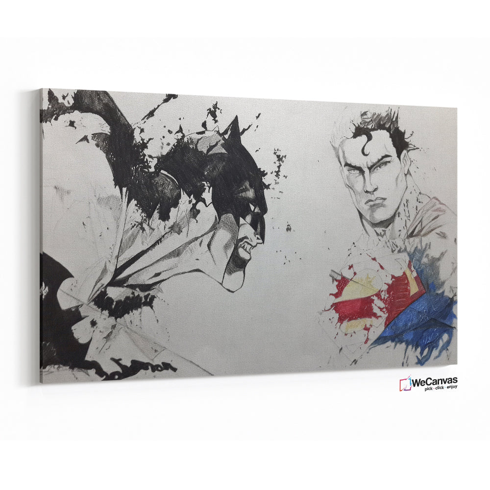 Art Work Superman vs Batman