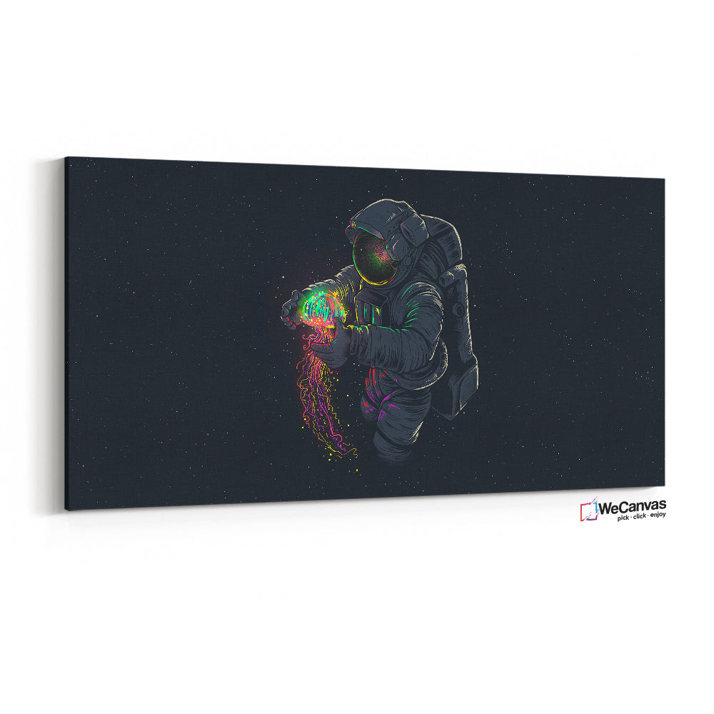 Astronaut Jellyfish Illustration