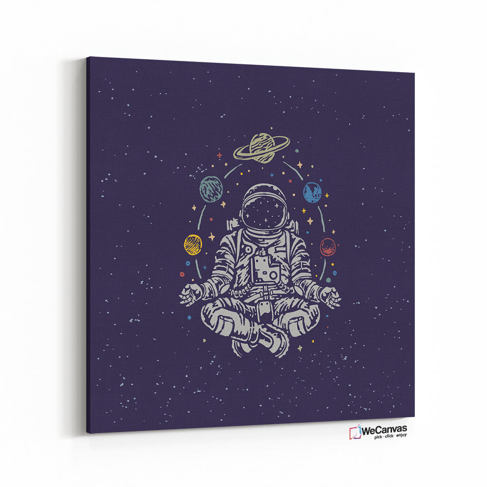 Astronauta en meditación