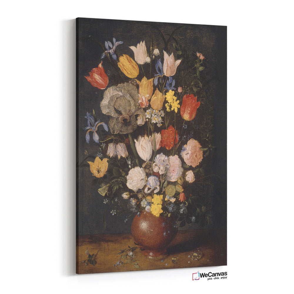 Bouquet of Flowers in an Earthenware Vase