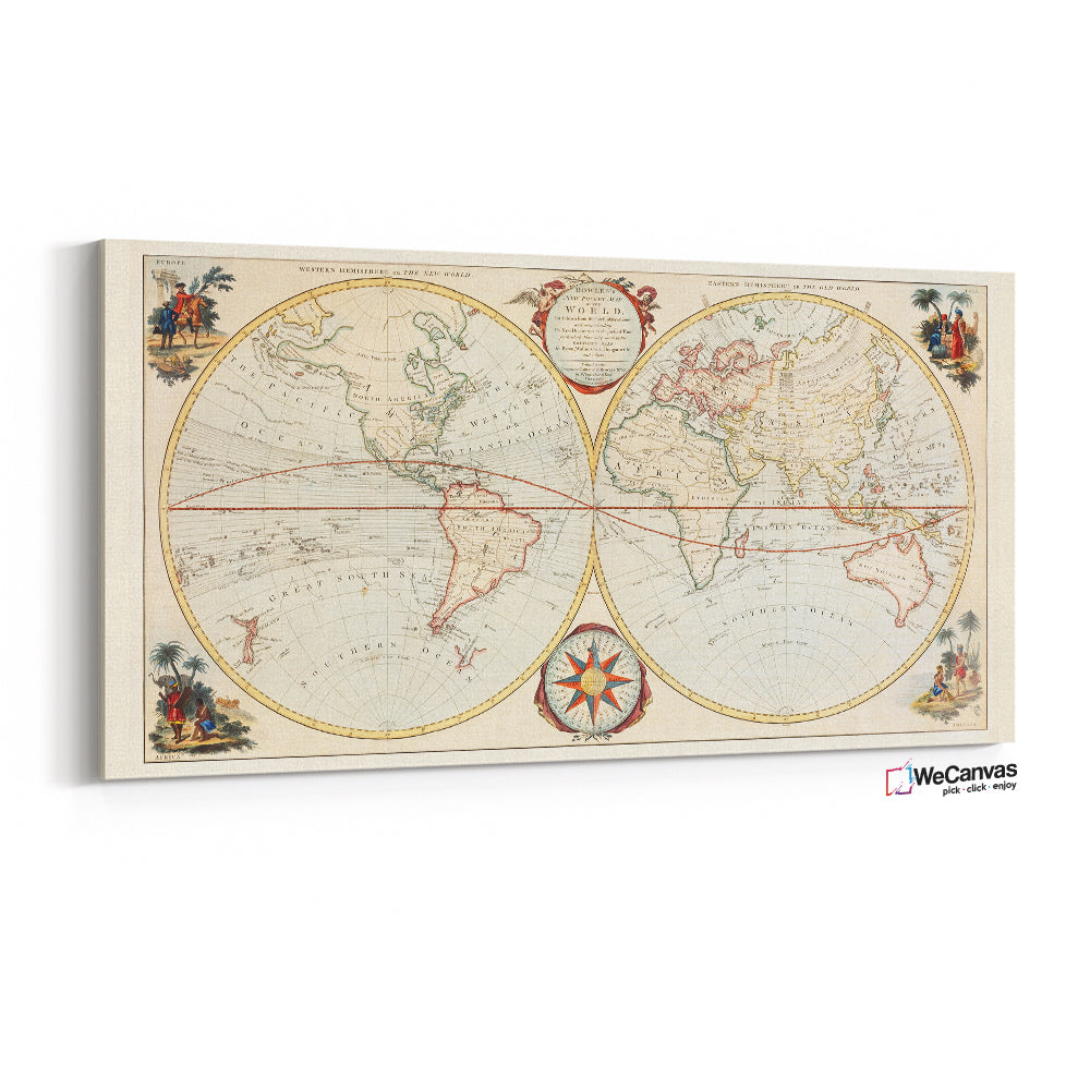 Bowles's new pocket map of the world