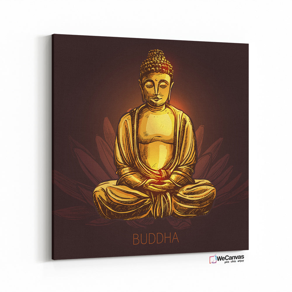 Buda sobre flor de loto