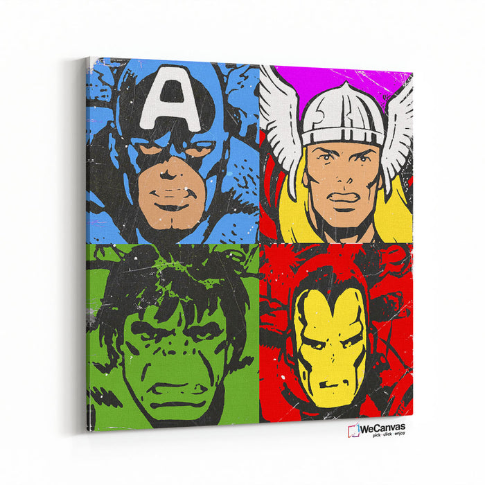 Capitan, Thor, Hulk, Iron Man