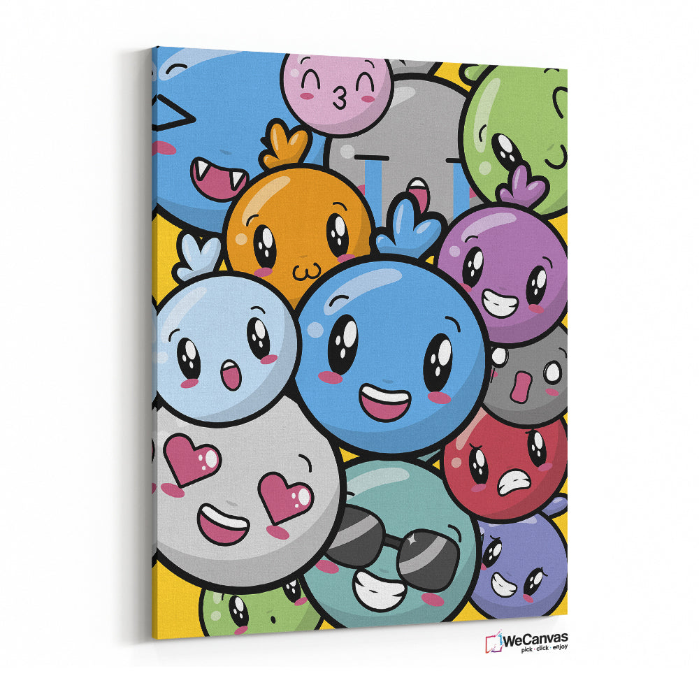 Caritas de colores felices