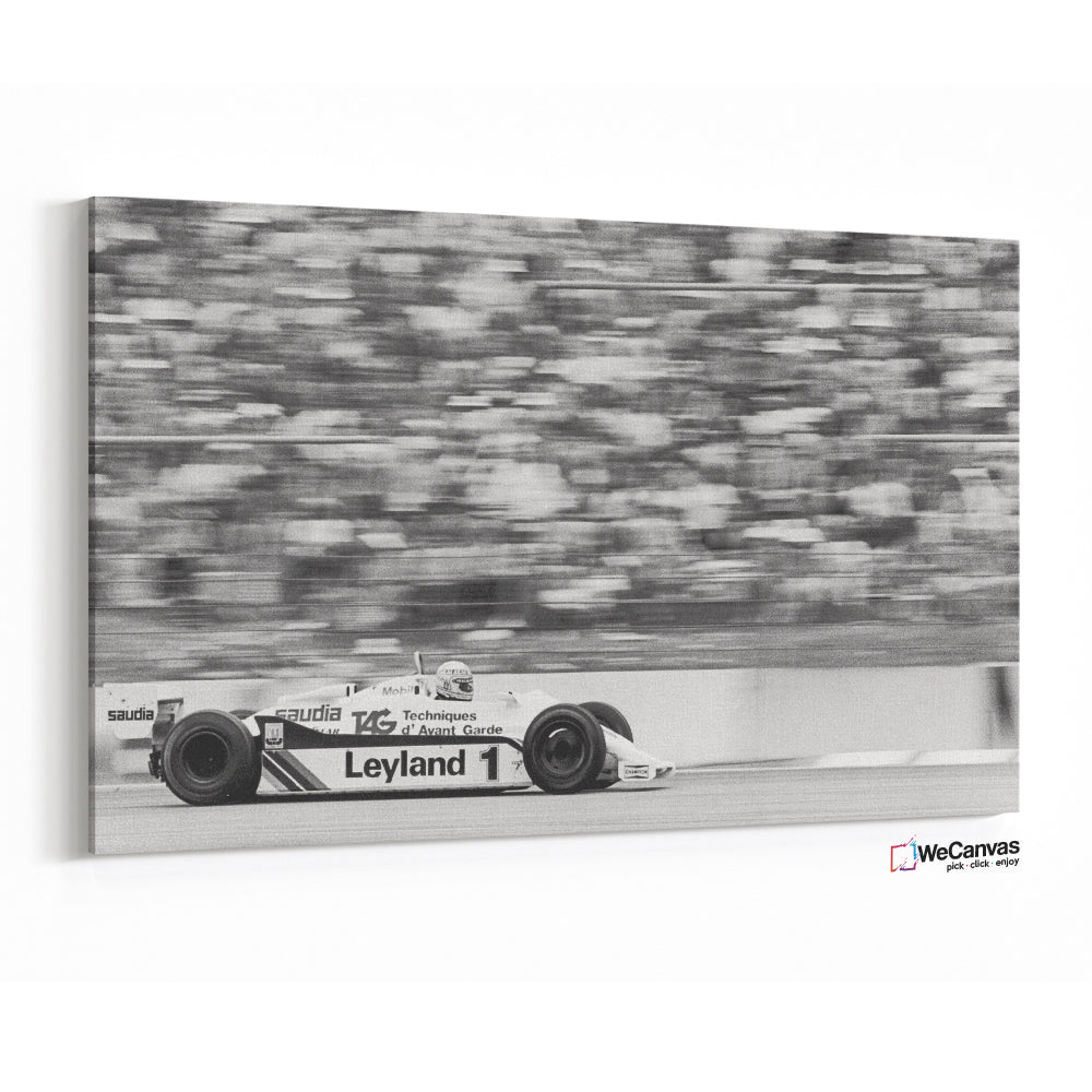 Carrera F1 Blanco y Negro
