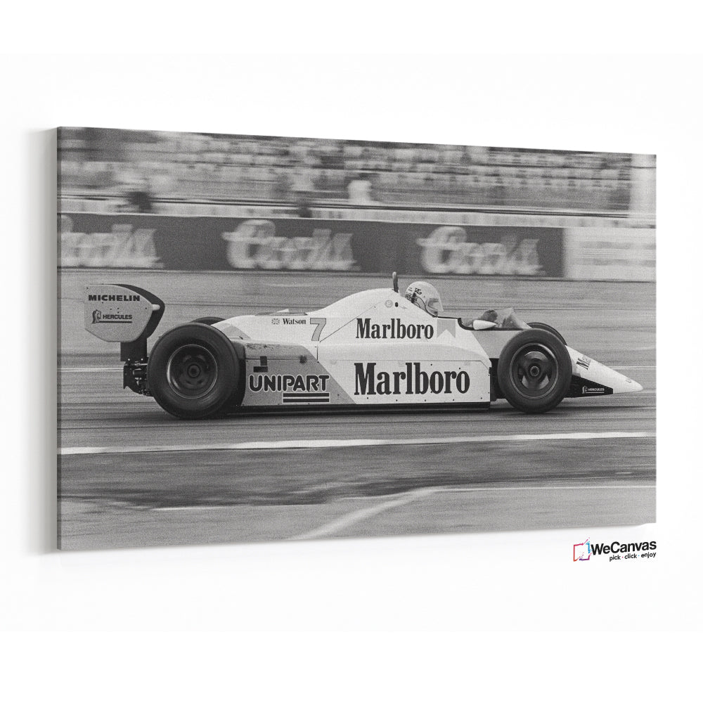 Carrera F1 Blanco y Negro II