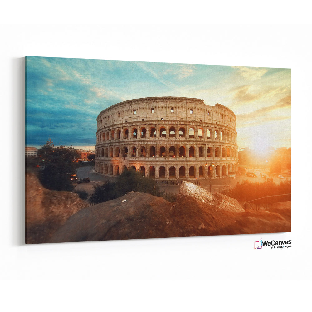 coliseo al atardecer