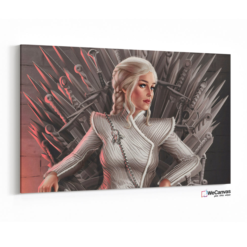 Daenerys Targaryen en el trono de hierro