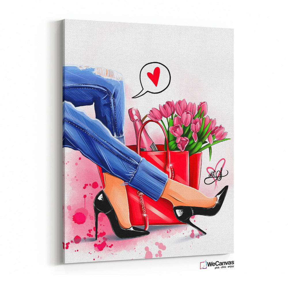 Fashion & Pink Tulipans