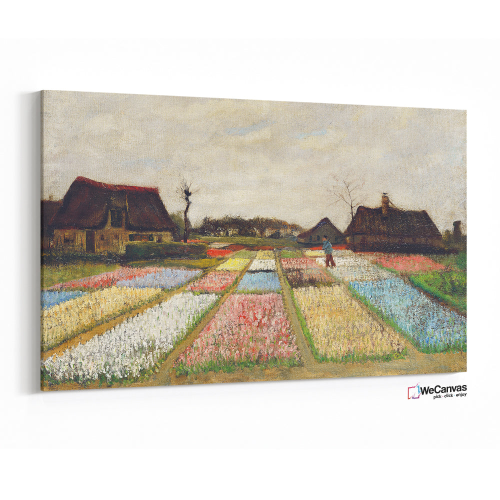 Flower Beds in  Holland (1833) by  Vincent Van Gogh