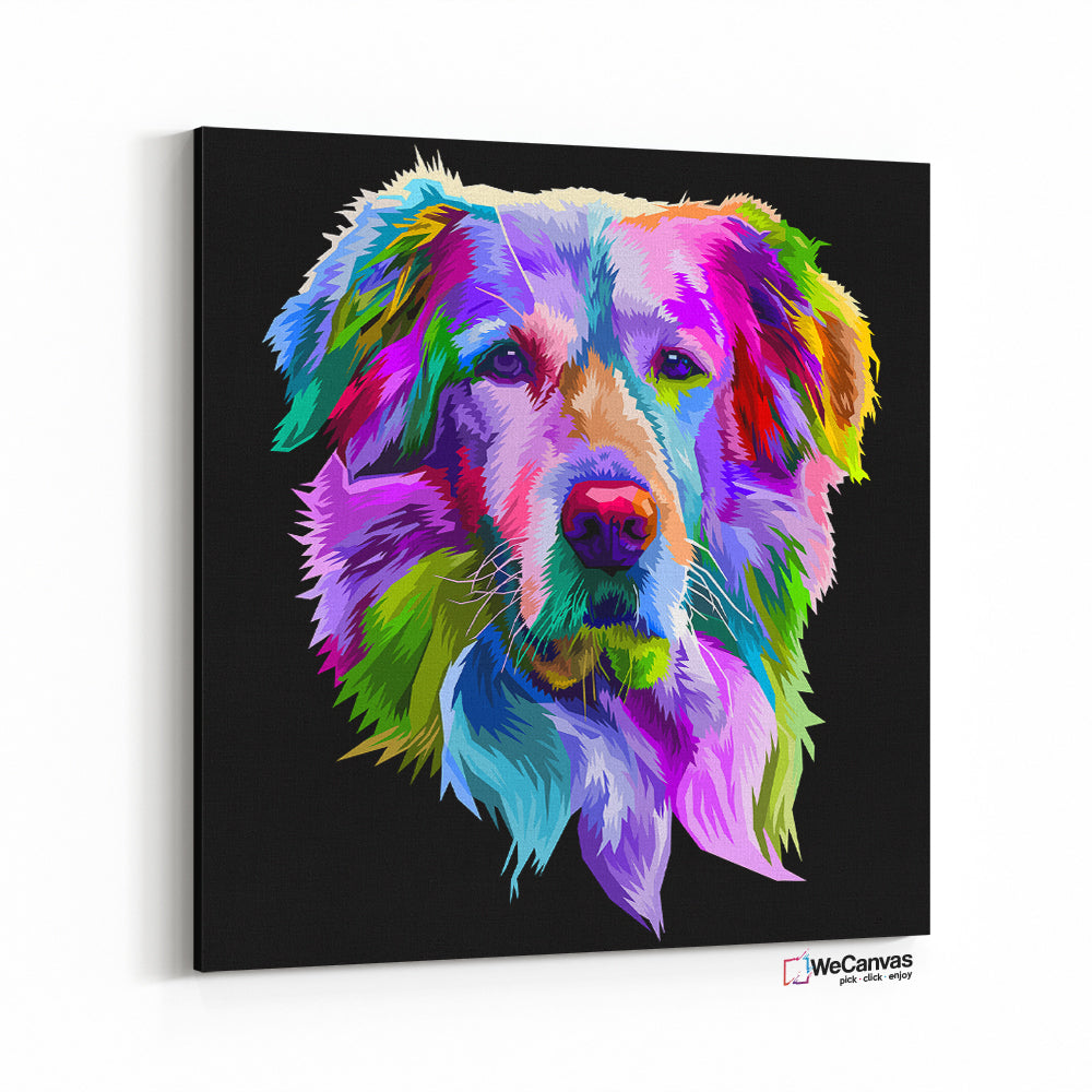Golden Retriever Colorido