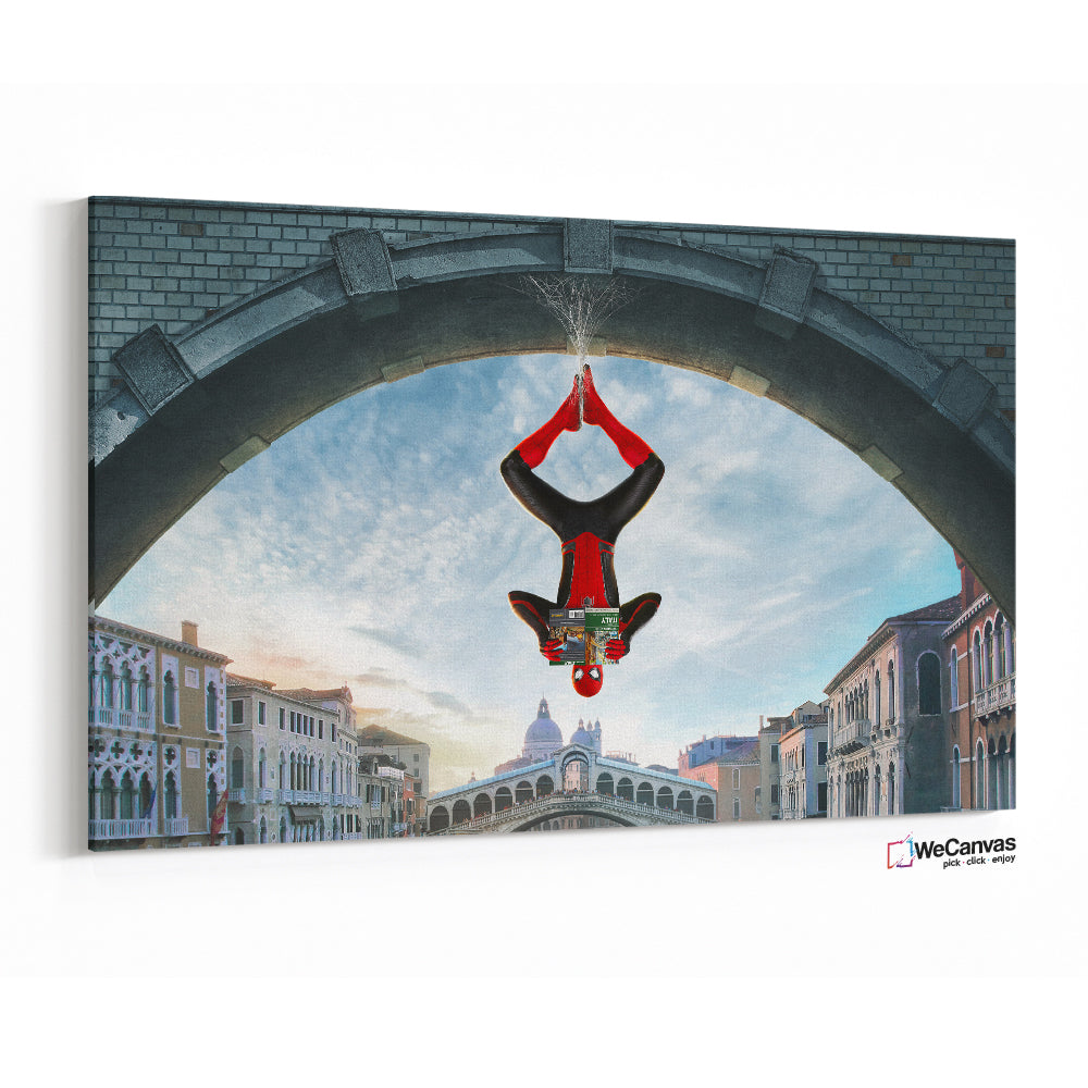 Hombre Araña Telaraña en Puente