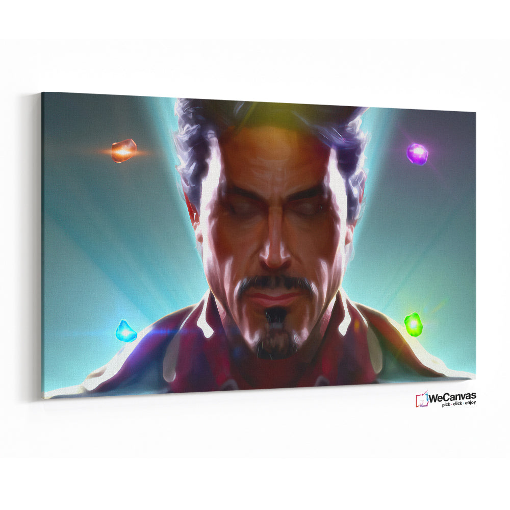 Iron Man con las gemas del infinito