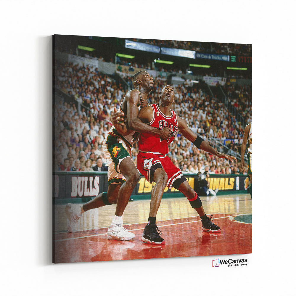Jordan playing basketball