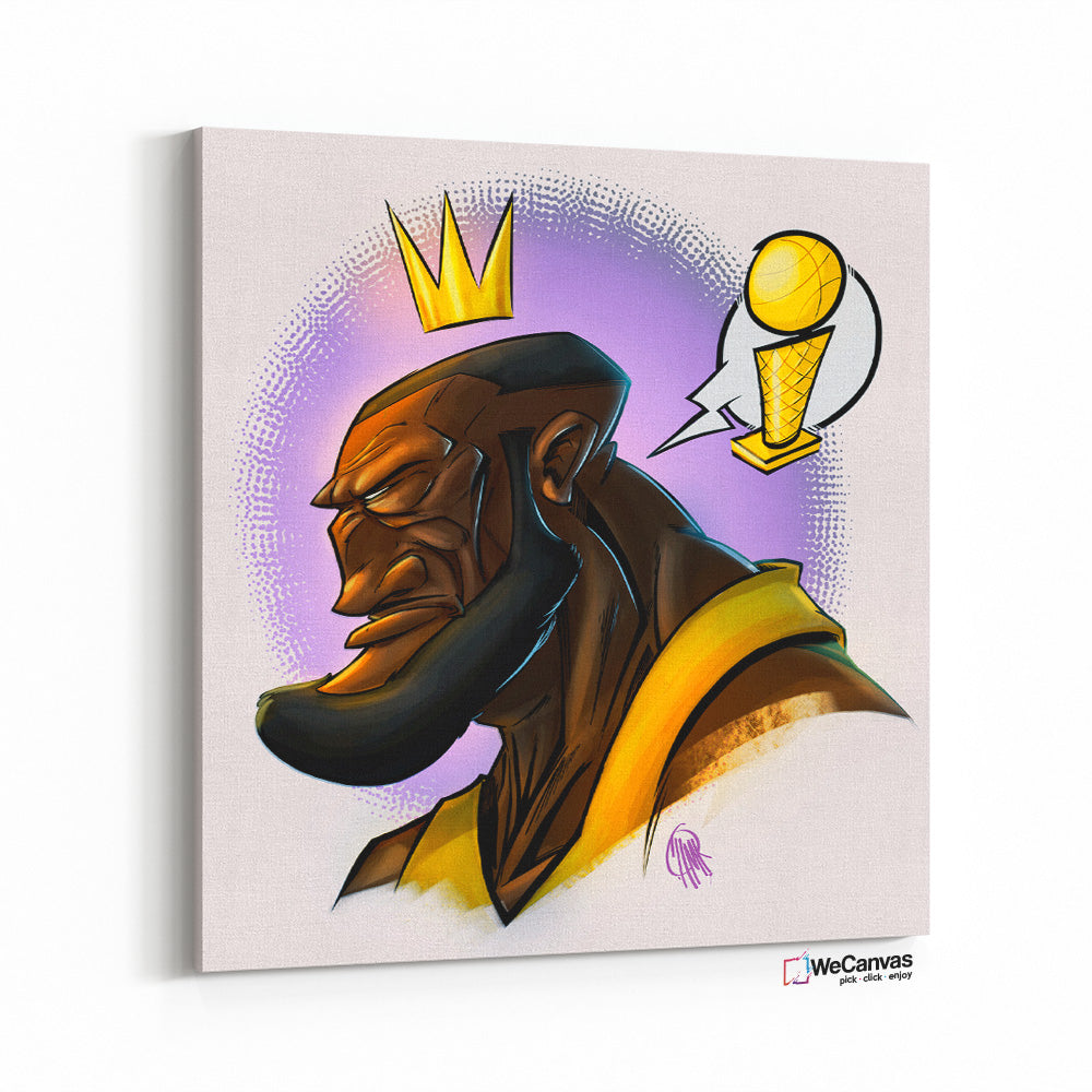 King Lebron James Cartoon