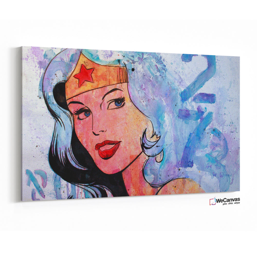 La Mujer Maravilla Acuarela