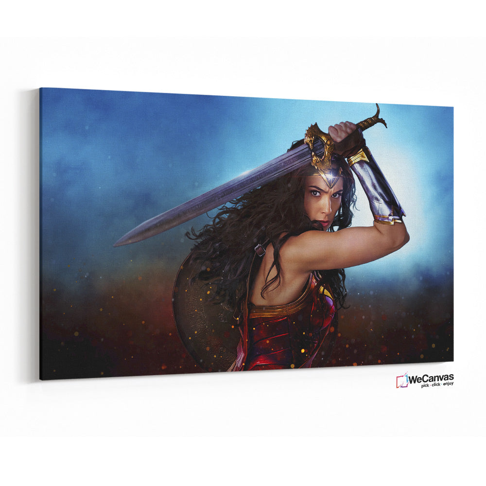 La Mujer Maravilla en batalla