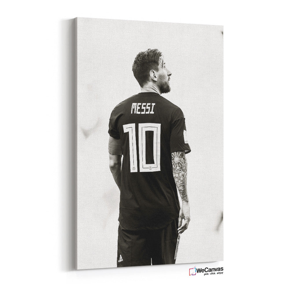 Lionel Messi monochrome