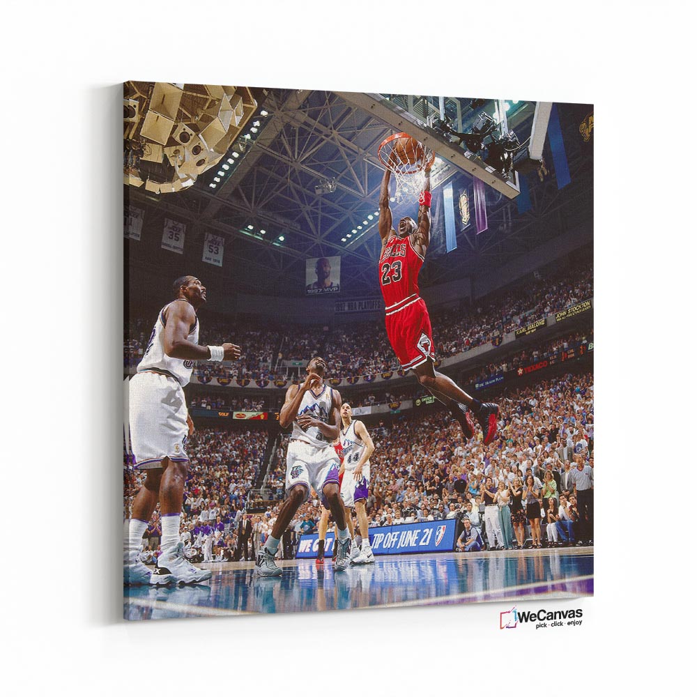 Michael Jordan Dunk vs Jazz