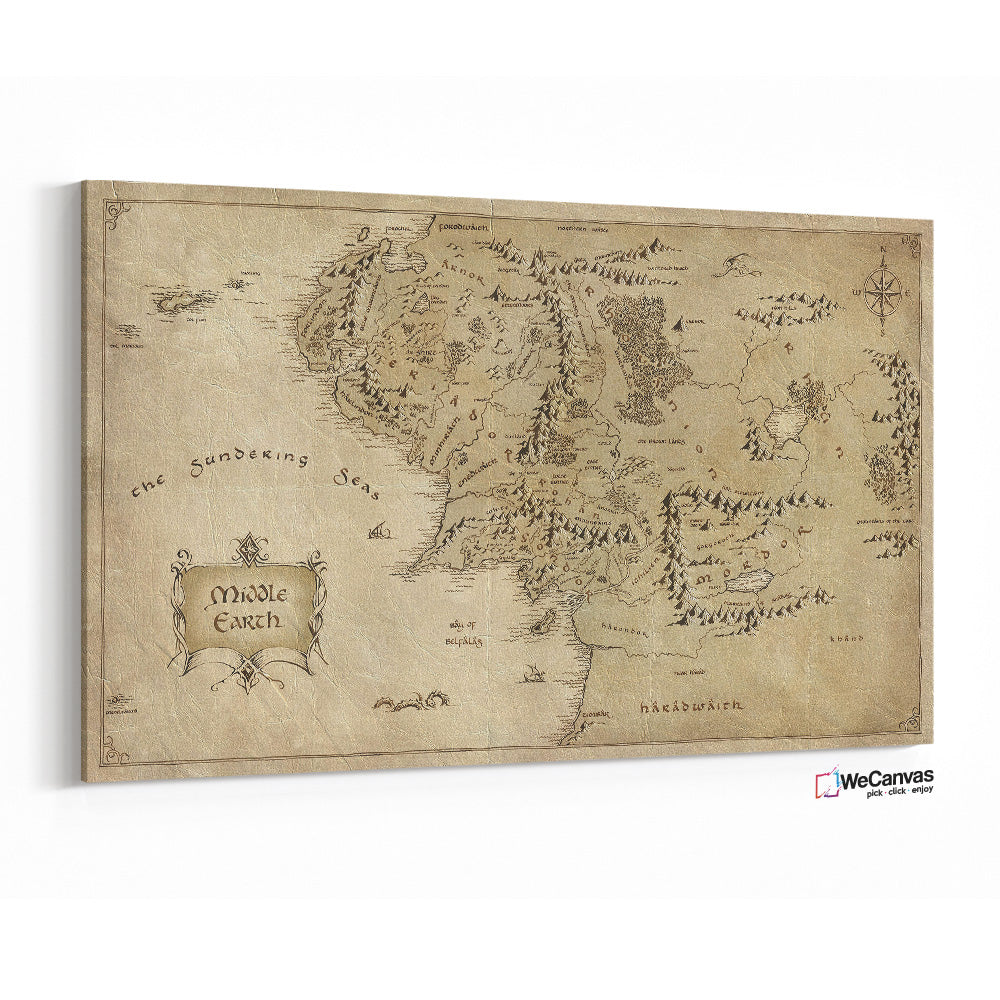 Middle Earth Map LOTR