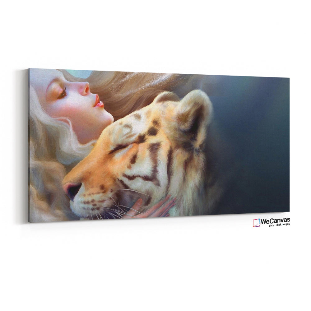Mujer con tigre