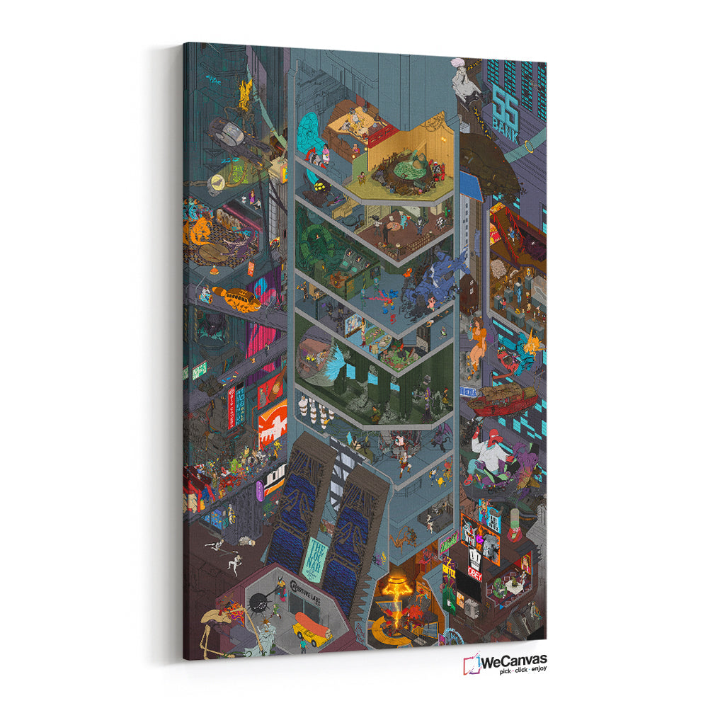 Multi characters in building