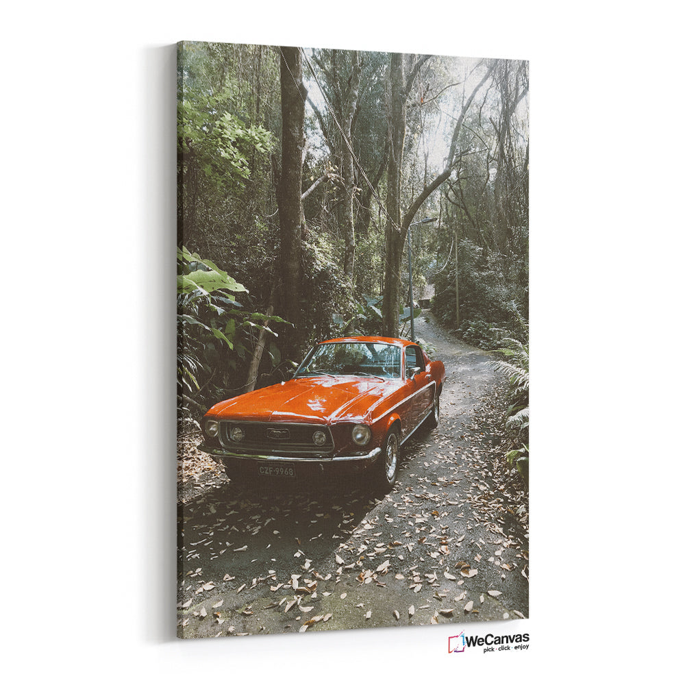 Mustang en el bosque