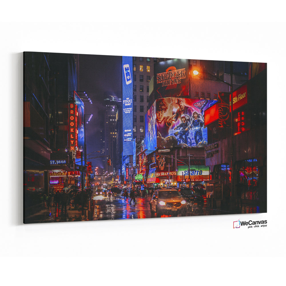 Noche lluviosa en Nueva York