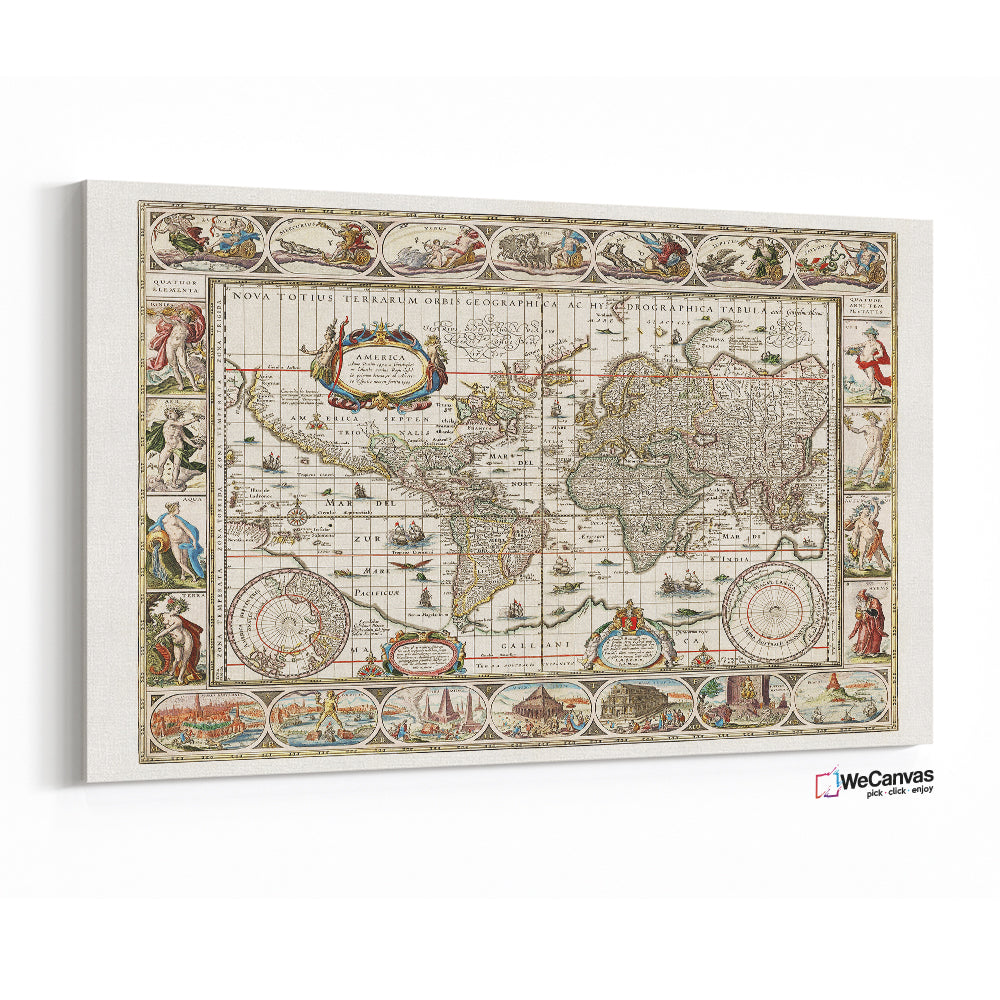 Nova totius terrarum orbis geographica ac hydrographica tabula (1635-1649) by Jan Aertse