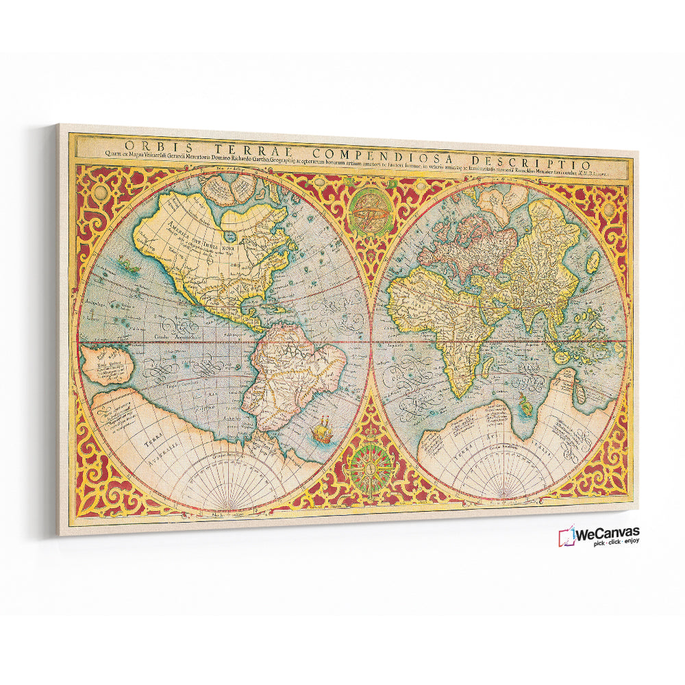Orbis terrae compendiosa descriptio quam ex magna universali Gerardi Mercatoris Domino Richardo Gartho
