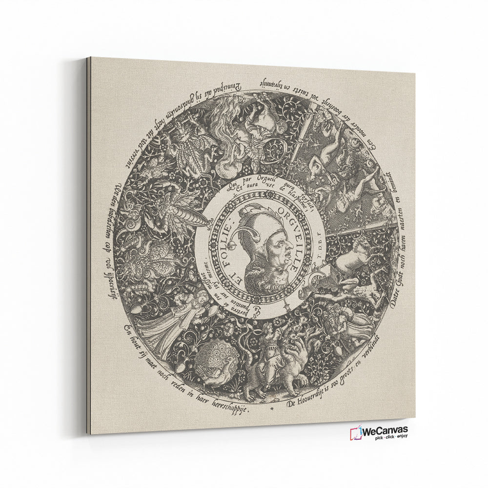 Pride and Madness (Orgeuille et Follie) (ca. 1588) by Theodor de Bry