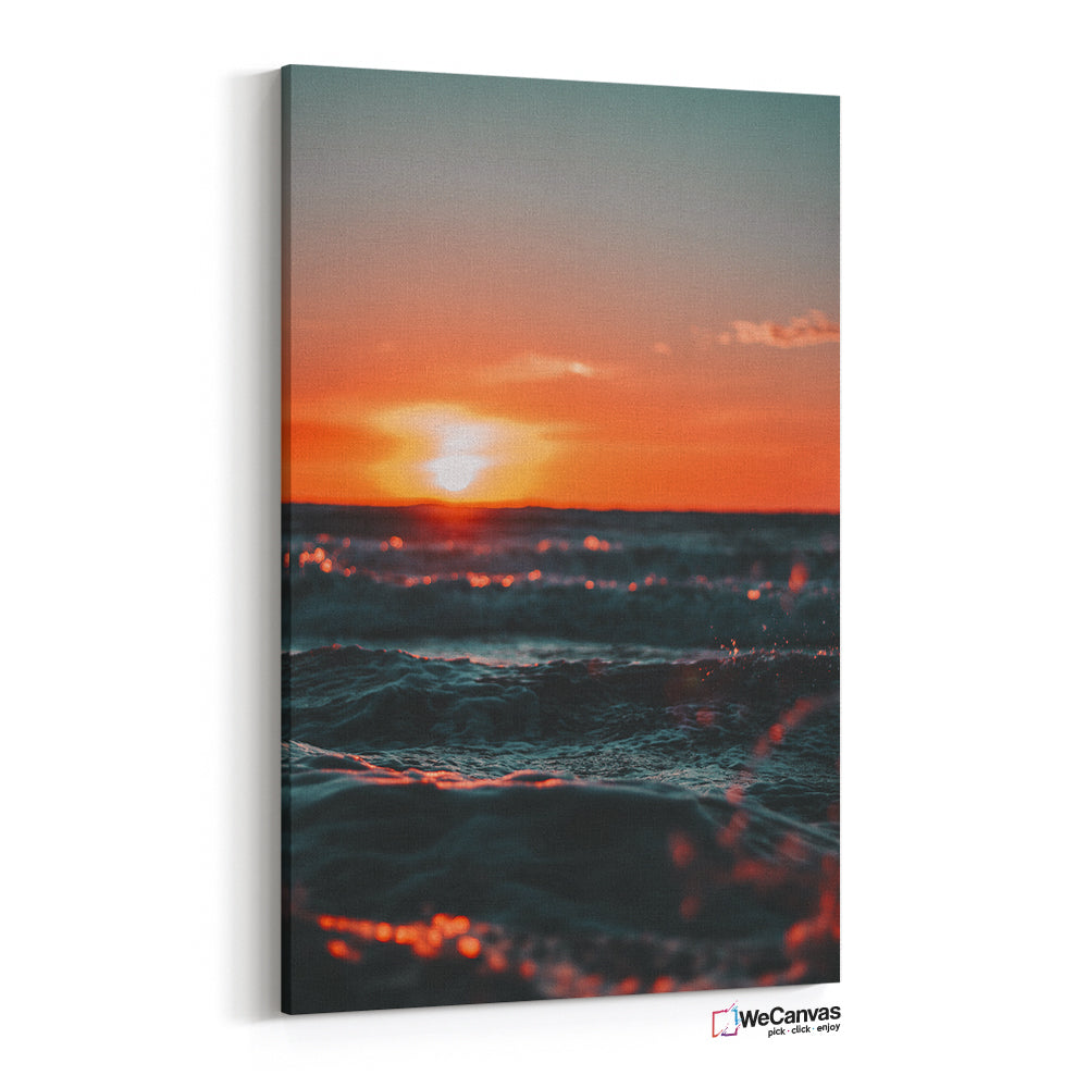 Puesta de sol en el mar