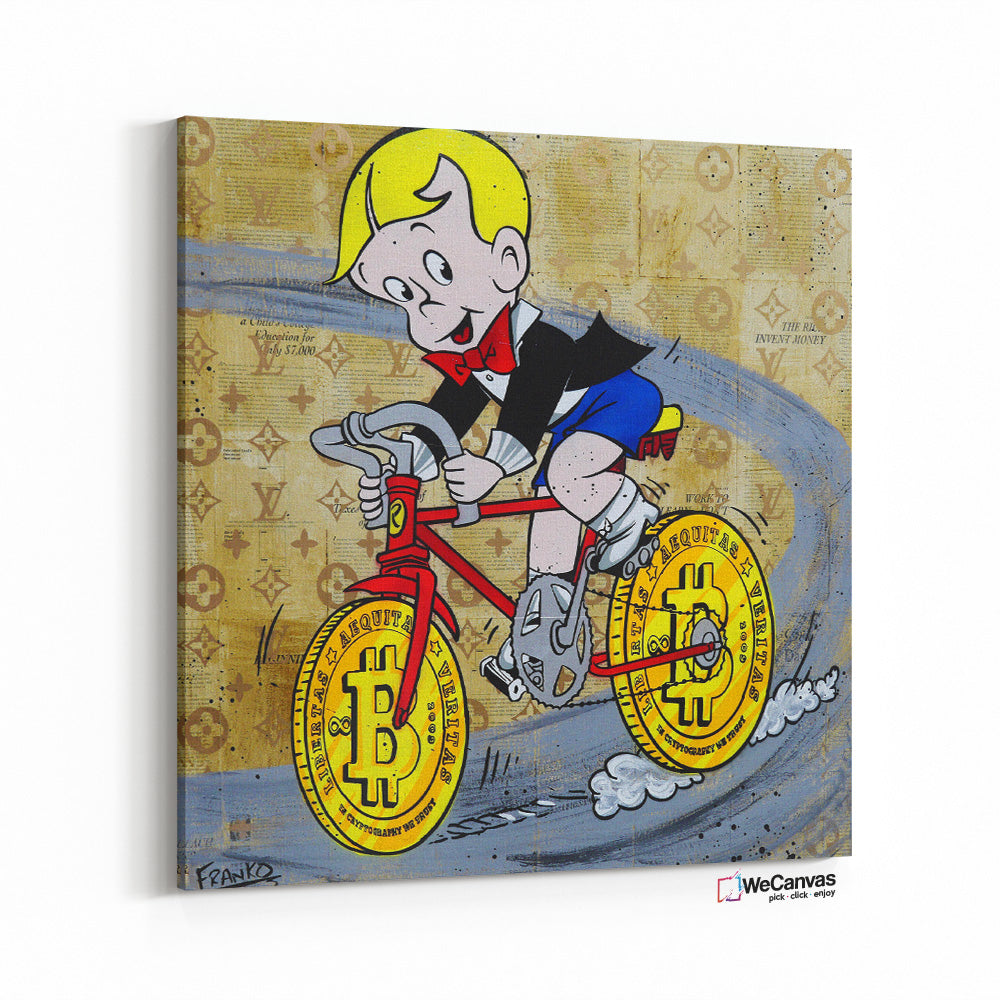 Richie Rich on bike
