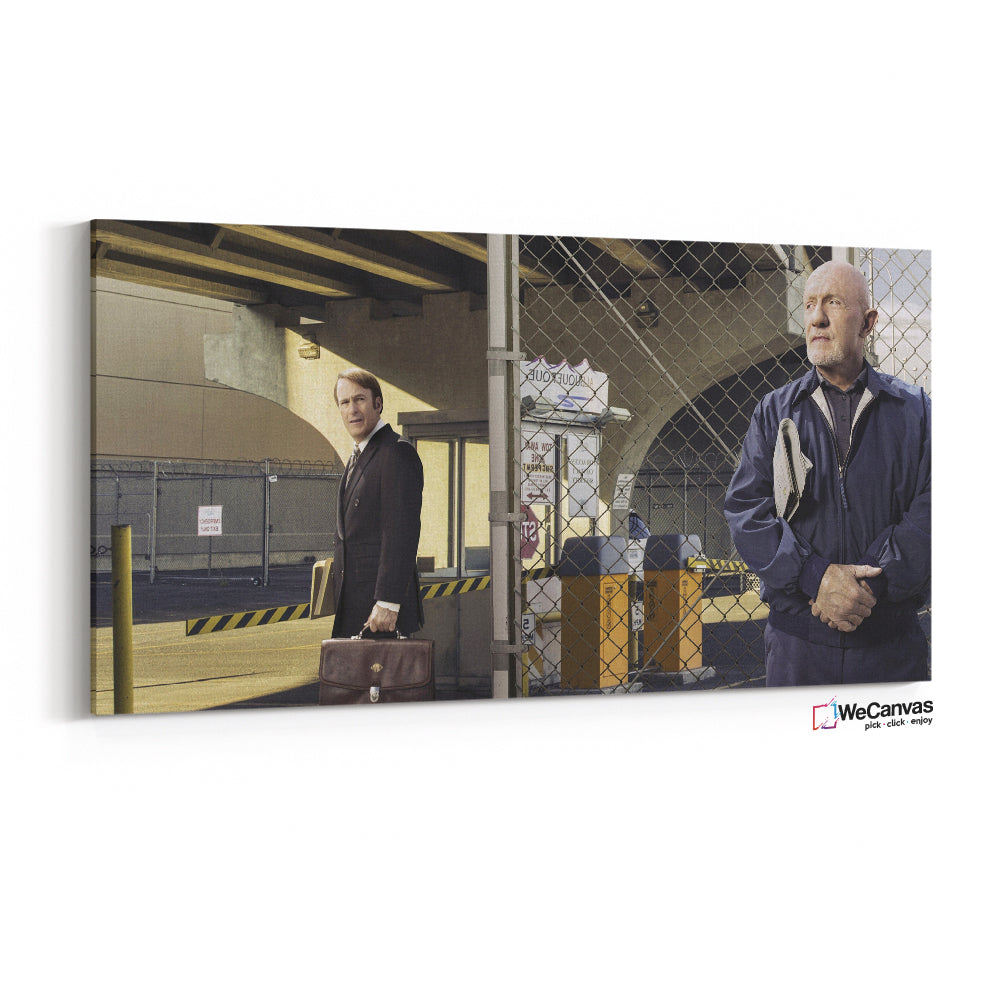 Saul Goodman and Mike Ehrmantraut parking