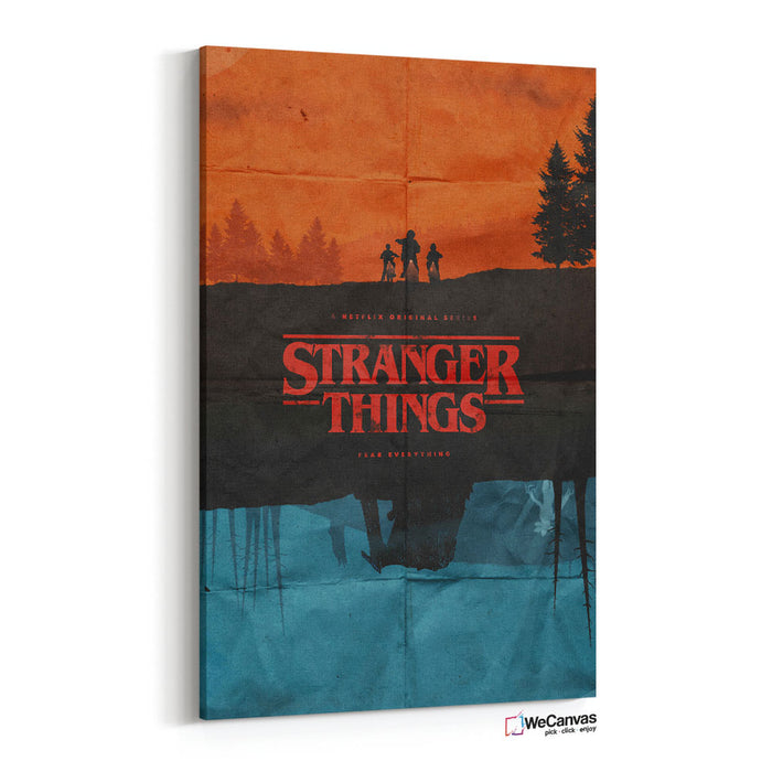 Stranger Things poster red and blue