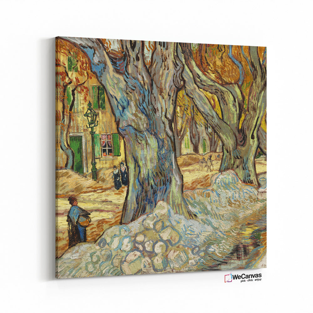 The Large Plane Trees (Road Menders at Saint-Rémy) (1889) by Vincent Van Gogh