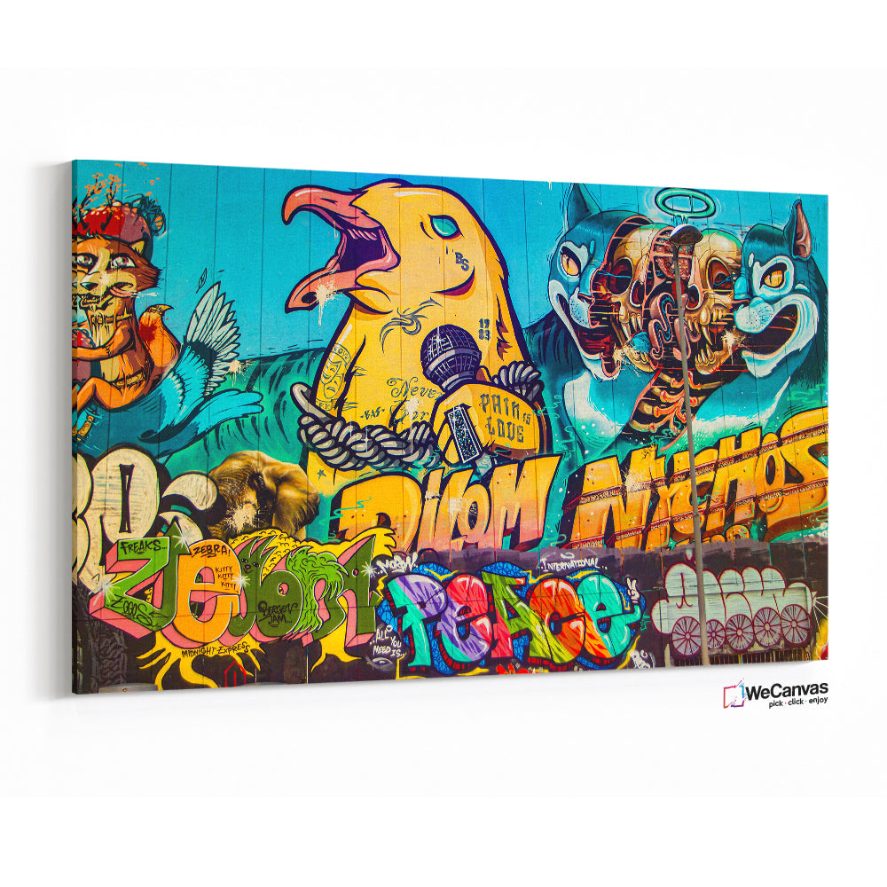 Yellow birds sing peace